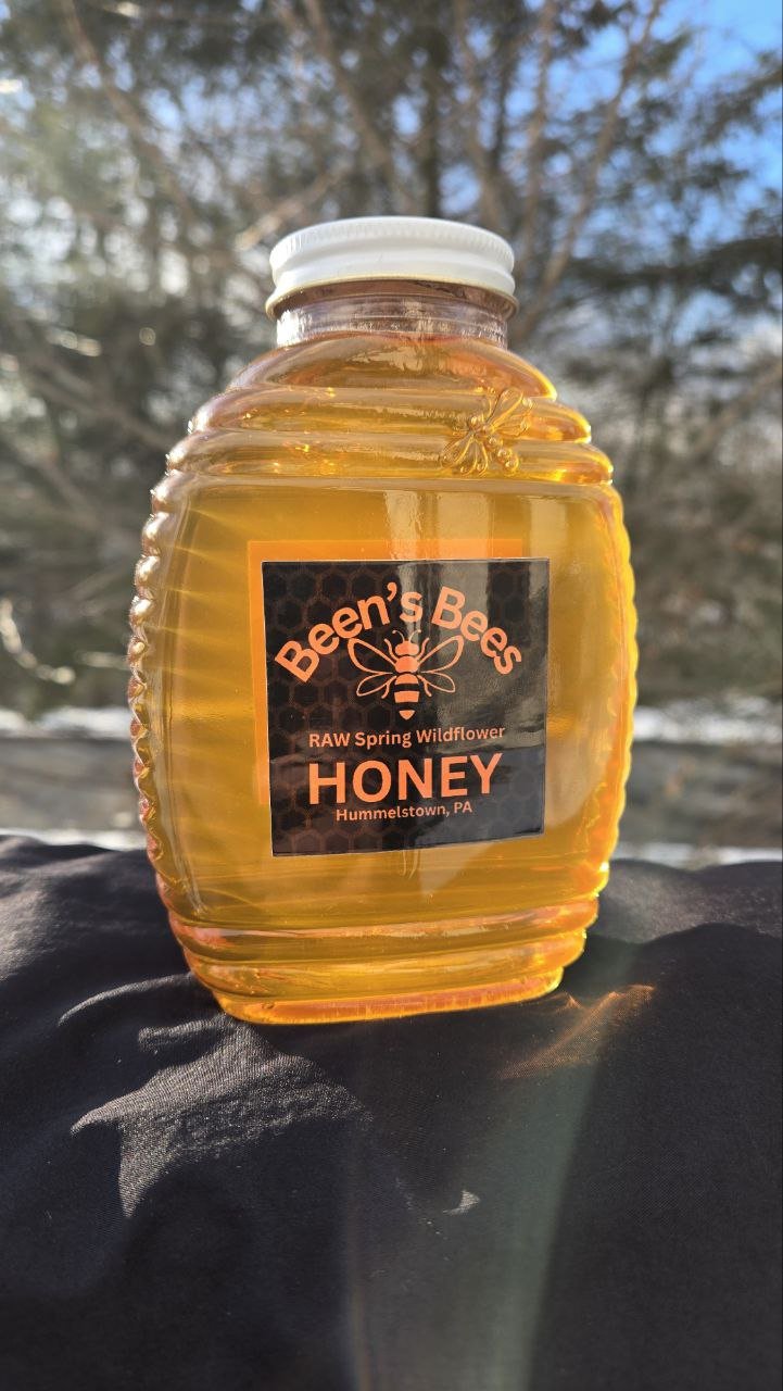 Jar of raw local honey from Been's Bees